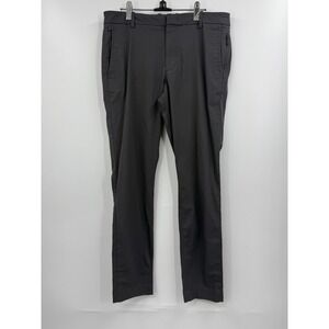 KIT AND ACE Men Charcoal Grey Chinos Pants Flat Front Size 34